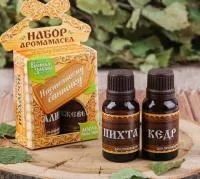 набор эфирных масел "настоящему банщику" (пихта, кедр), банная забава