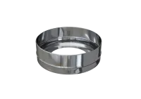 заглушка феррум с отверстием, нержавеющая (430/0,5мм), ф300/400