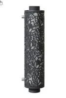 экономайзер-теплообменник изистим (каменка натрубная) нержавеющий хохлома ф120мм чёрный