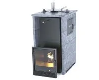 печь для бани изистим геленджик м2 premium в трехстор.кожухе из талькохлорита закр.верх с тыла 321 
