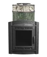 печь для бани прометалл атмосфера l в ламелях змеевик + сетка