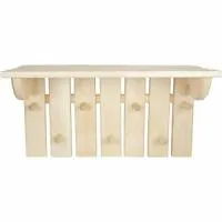 полка-вешалка 7 крючков "классик", бацькина баня