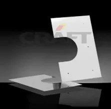 разделка craft потолочная декоративная нерж. (304/0,5 мм), ф350, двухсоставная черная