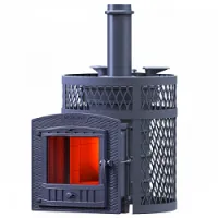 печь для бани gfs искандер ураган 18п2 зк чугунная 