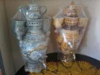 самовар нст электрический керамический 5 л с заварочным чайником и 2 кружками