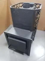 печь для бани сталь-мастер рада 6 18м закр.каменка без дверцы антрацит дровяная сетка