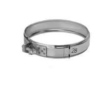 хомут феррум обжимной нерж.(430/0,5 мм), ф197 ral 8017