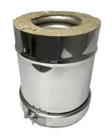 дымоход craft утепленный нержавеющий (316/0,8/полимер) ф130/230 l=1м по воде