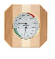 термометр с гигрометром банная станция круг ольха, th-10-c, 212f, банный эксперт