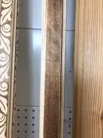 нащельник плоский липа, горячего тиснения венге 26*3000, пэм