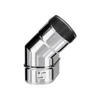 колено craft угол 45°, нержавеющее овальное (316/0,8мм), ф100х200 меньшее