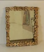 зеркало липа с можжевельником 450*550мм автор бани