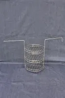 этажерка для тандыра 3-х ярусная d250 h330 мм с ручками и наруж. доп. кольцом нск