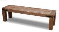 лавка №4 190х60х46 см массив сосны старение, палисандр, ирб заказ