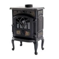 печь-камин сибирь-7 со стеклом чугунная#