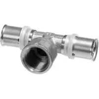 тройник 25*3/4"*25 никель, труба-вн.резьба-труба, lavita