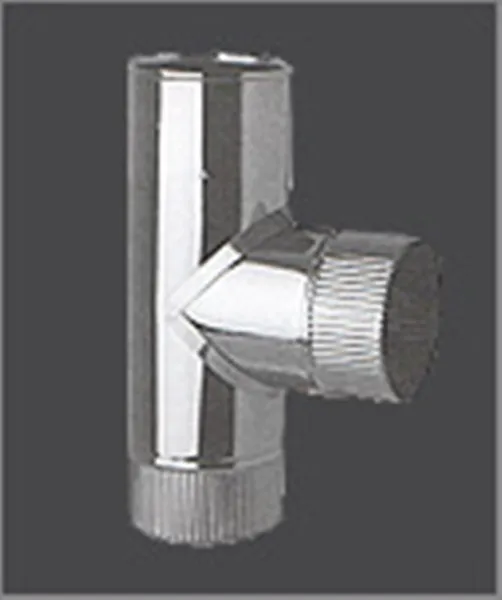 тройник феррум угол 90°, нержавеющий (430/0,8мм), ф160, по дыму