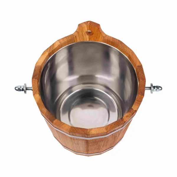 обливное устройство 16л с нержавеющей вставкой woodson дуб