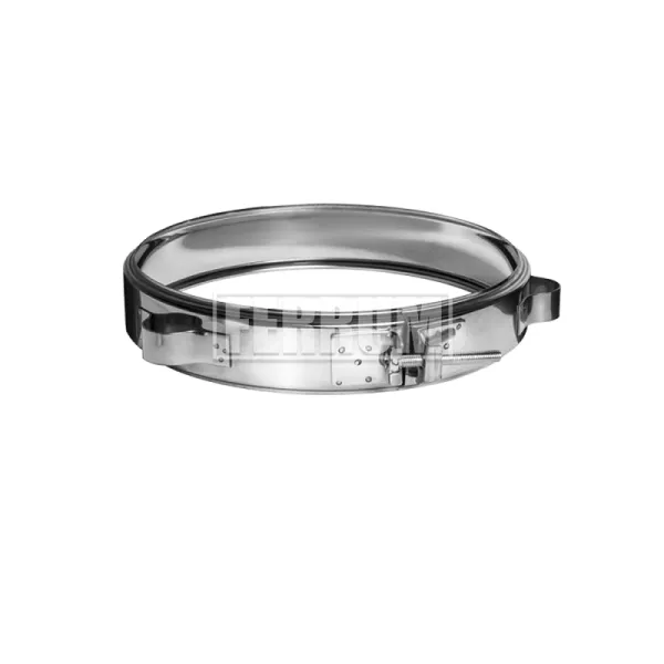 хомут феррум обжимной нерж.(430/0,5 мм), ф130