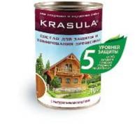 состав krasula защитно-тонирующий д/древесины, груша, 3,3л, норт